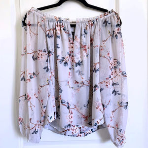 pale lavender sheer off-shoulder by WHBM